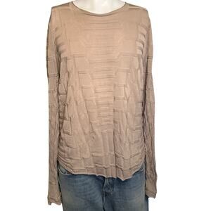 Vintage Gianfranco Ferre Pullover Sweater Beige size IT 56 Knitted Cozy Textured